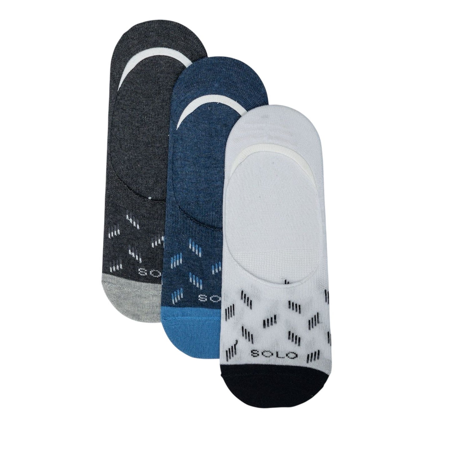 Solo Men Trendy Invisible Pack Of 3 Socks
